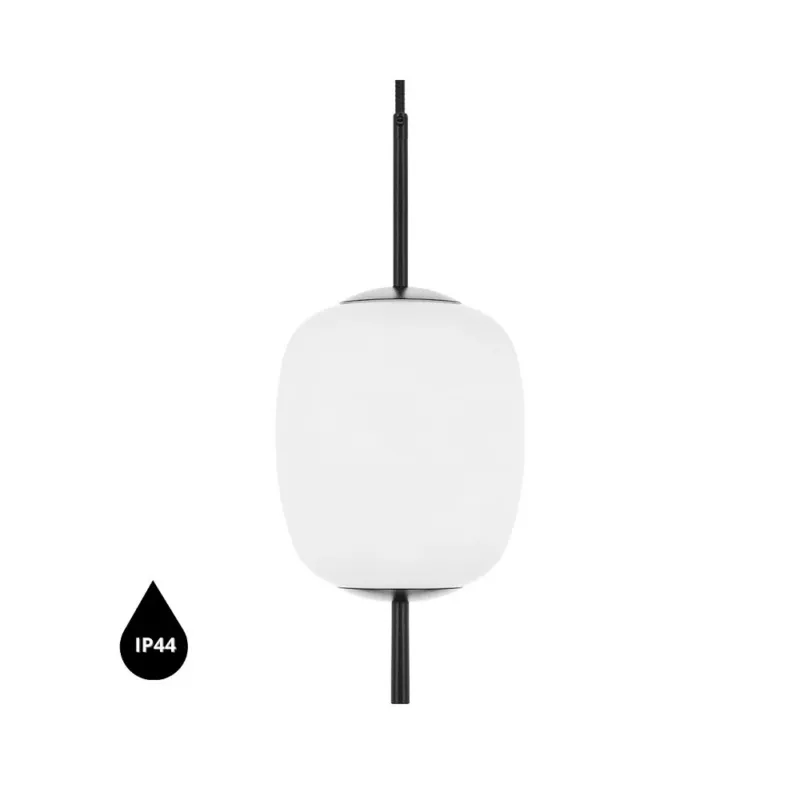 Do wyczerpania zapasów Lampa wisząca EPLI MINI czarna łazienkowa z szczelnością IP44 EM0122PS0 - Ummo
