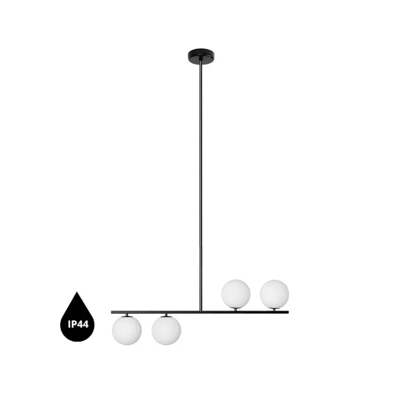 Lampa wisząca łazienkowa minimalistyczna IP44 SUGURI czarna SGA122RS66 - Ummo Do wyczerpania zapasów