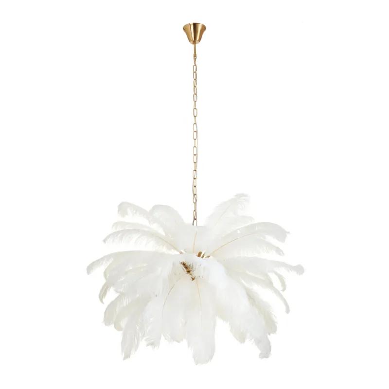 Lampa wisząca EMU pióra białe 100 cm ST-DN127 white - Step Into Design Bestseller