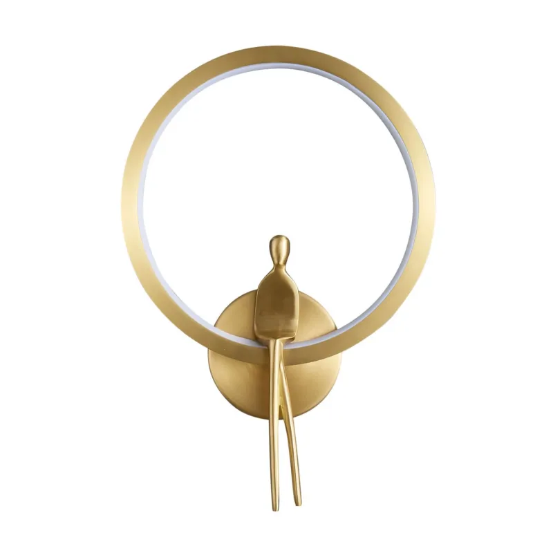 Do wyczerpania zapasów Lampa ścienna AMICI RING LED złota 27 cm ST-B3607 gold - Step Into Design