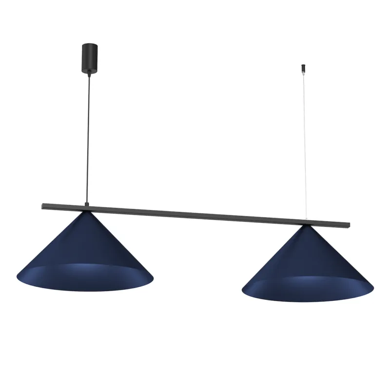 Lampa wisząca CAPITAL BLACK/NAVY BLUE 2XGX53 MLP1531 - Milagro Kup teraz