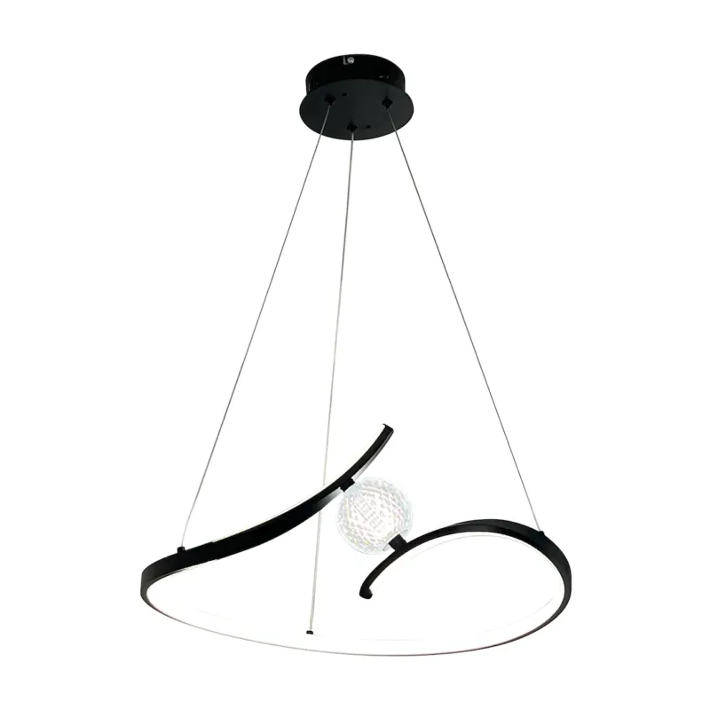 Lampa wisząca PERLA BLACK 34W LED ML1177 - Milagro Popularny