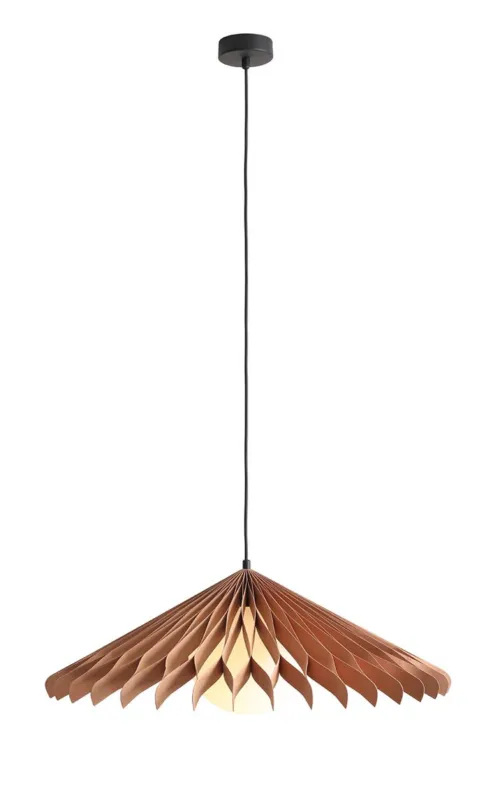 Aldex Lampa wisząca beżowa metalowa z drewnem 69cm XL1140G_XL z serii NATURE SUN Tylko dziś