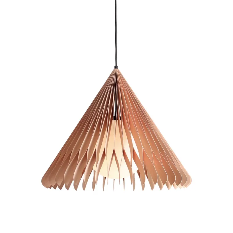 Hit sprzedaży Aldex Lampa wisząca beżowa metalowa z drewnem M1140G_M z serii NATURE SUN