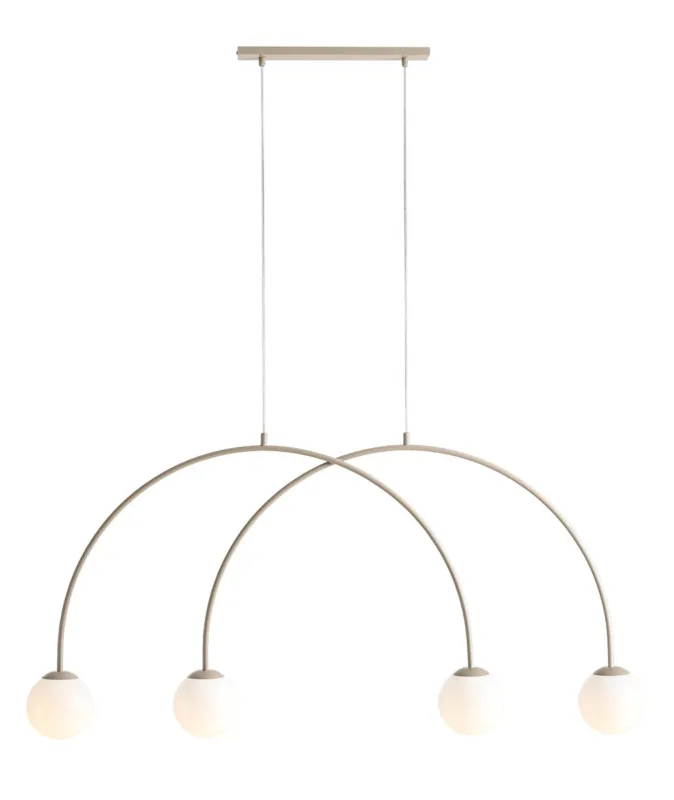 Oferta limitowana Aldex Lampa wisząca metalowa beżowa 4-punktowa S1116L17_S z serii UNA