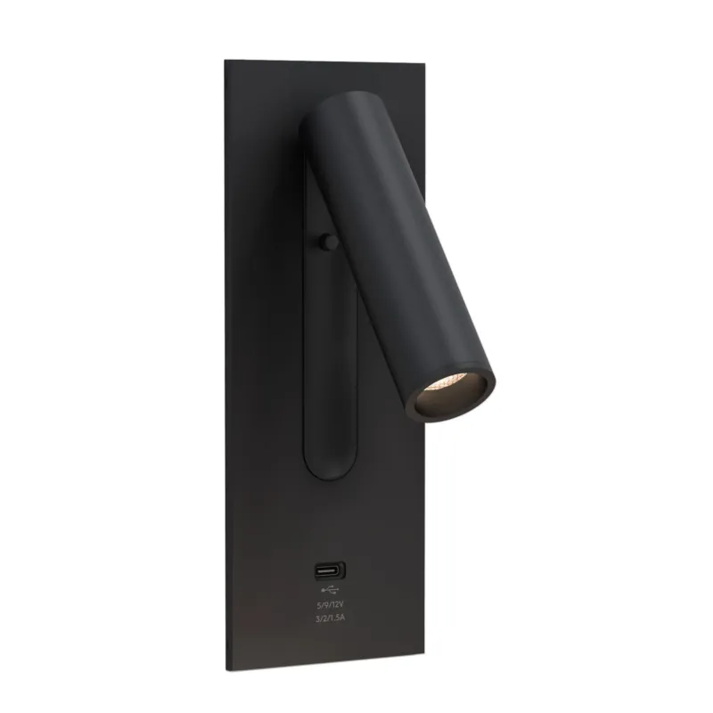 Lampa do czytania czarna Fuse 3 USB C 1215144 - Astro Lighting Taniej