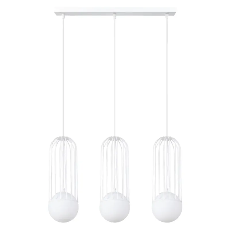 Lampa wisząca BRINA 3L biała SL.1333 - Sollux Sprawdź teraz