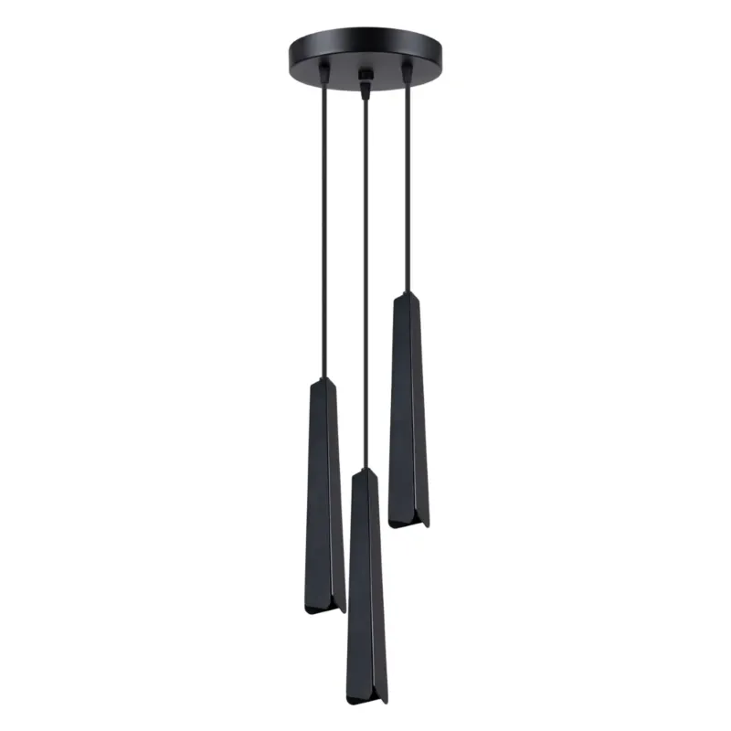 Lampa wisząca PRYSM 3P czarna SL.1401 - Sollux Nowy