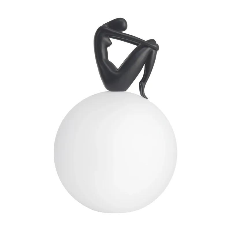 Lampa stołowa WOMAN-2 czarna 35 cm ST-6020-B black - Step Into Design Super okazja