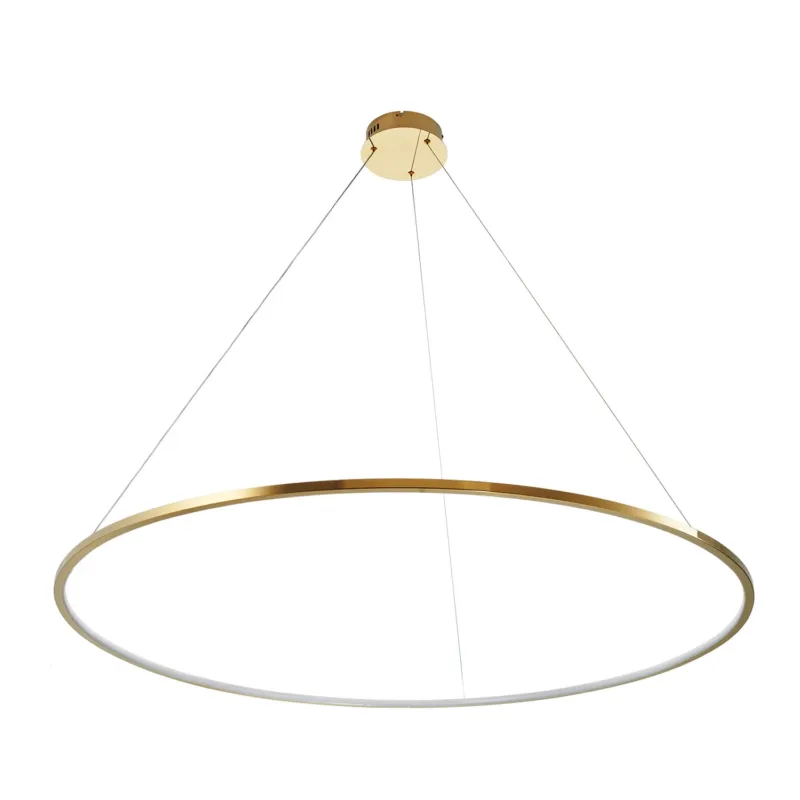 Tylko dziś Lampa wisząca na pilota CIRCLE SLIM 120 LED złoty 120 cm ST-10112P-D1200 - Step Into Design