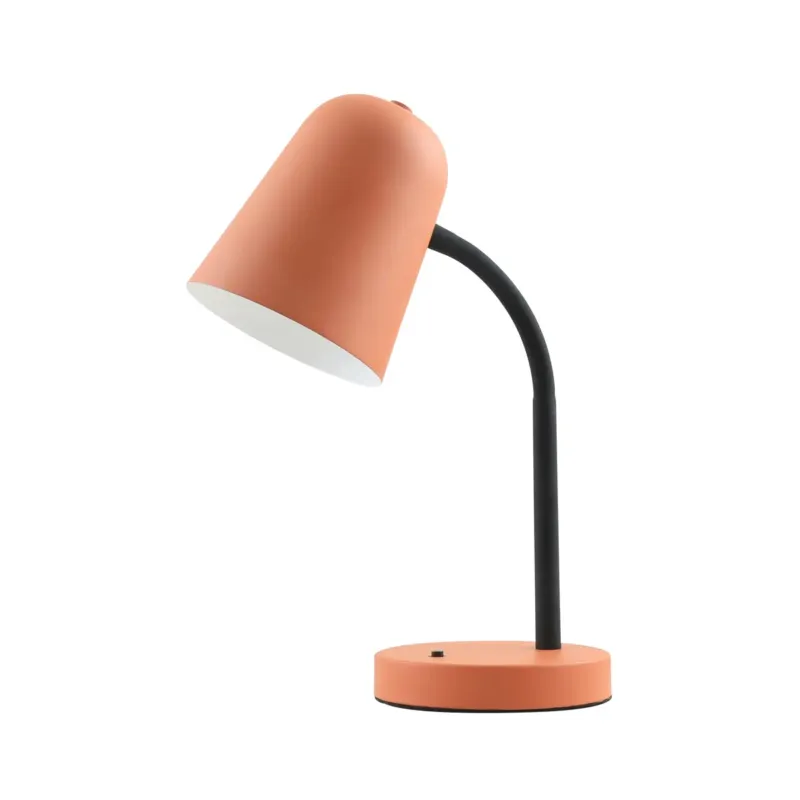 Ostatnie sztuki Lampa biurkowa pomarańczowa metalowa 36cm TB-37643-OG z serii Prato - Lampy Italux