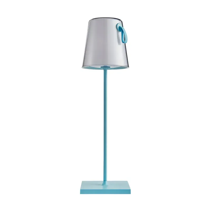 Lampa stołowa przenośna niebieska metalowa LED TB-2749-BL z serii OSTAP - Lampy Italux Hit cenowy