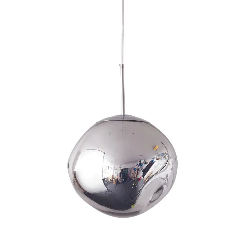 Super okazja Lampa wisząca GLAM M srebrna 28 cm MP-1239-280 chrome - Step Into Design