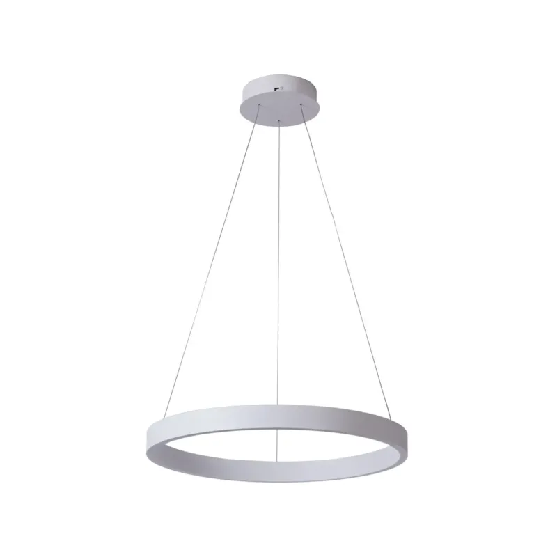 Lampa wisząca LED biała okrągła 60cm PND-56215-060RPC-WH-3KS4K-TRDIMM z serii BRASCO - Lampy Italux Darmowy zwrot