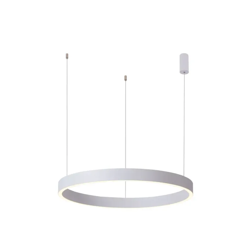 Oferta limitowana Lampa wisząca LED biała okrągła 60cm PND-56215-060RPP-WH-3KS4K-TRDIMM z serii BRASCO - Lampy Italux