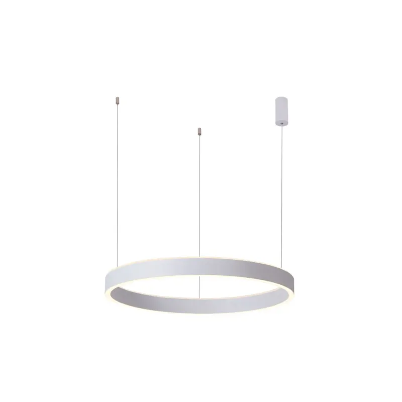 Lampa wisząca LED biała okrągła 60cm PND-56215D-060RPP-WH-3KS4K-TRDIMM z serii BRASCO - Lampy Italux Hit cenowy