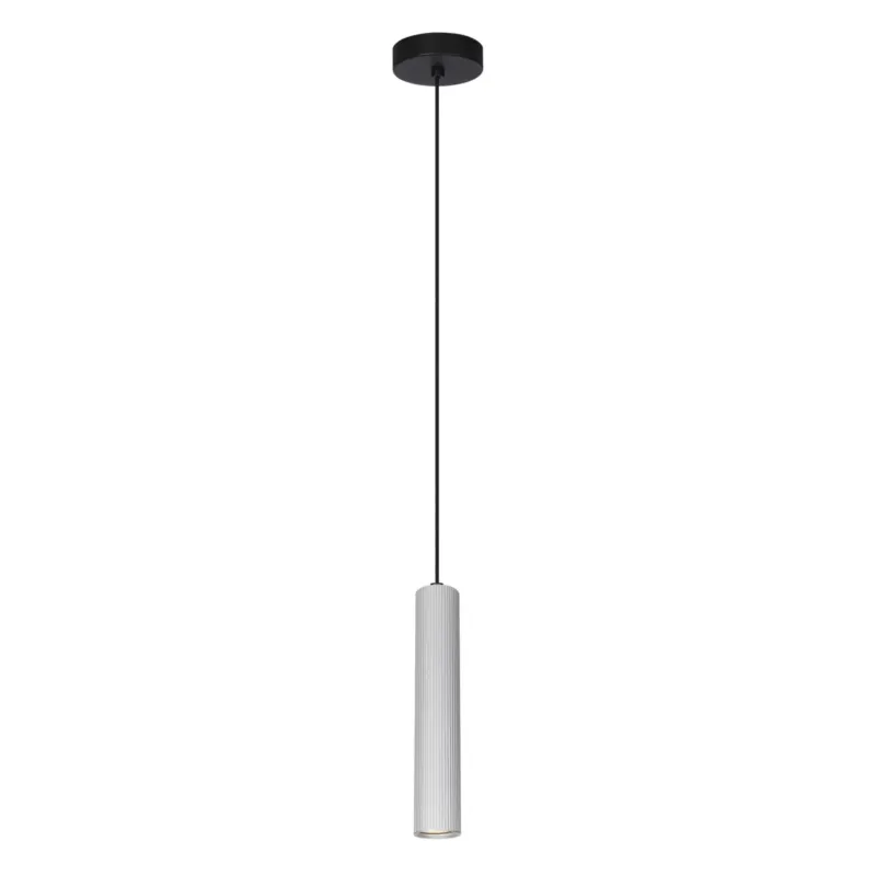 Lampa wisząca metalowa srebrna tubowa PND-83920-1-ALU z serii Rilok - Lampy Italux Szybka dostawa