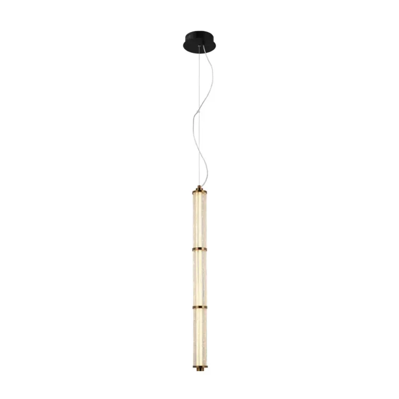 Lampa wisząca LED złota tubowa 85cm PND-26384-3V-GD-CL z serii SANPO - Lampy Italux Łatwy zwrot
