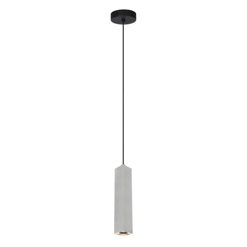Ekspresowa dostawa Lampa wisząca metalowa srebrna tubowa PND-28394-1-ALU z serii Ander - Lampy Italux