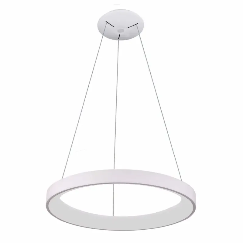 Lampa wisząca LED biała okrągła 78cm PND-53675-078RPC-WH-3KS4K-TRDIMM z serii Vico - Lampy Italux Super okazja