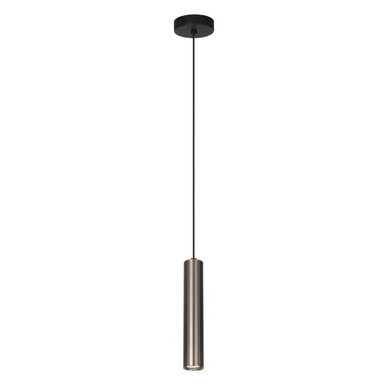 Lampa wisząca metalowa brązowa tubowa PND-48930-1-BRO z serii Lopus - Lampy Italux Hit cenowy