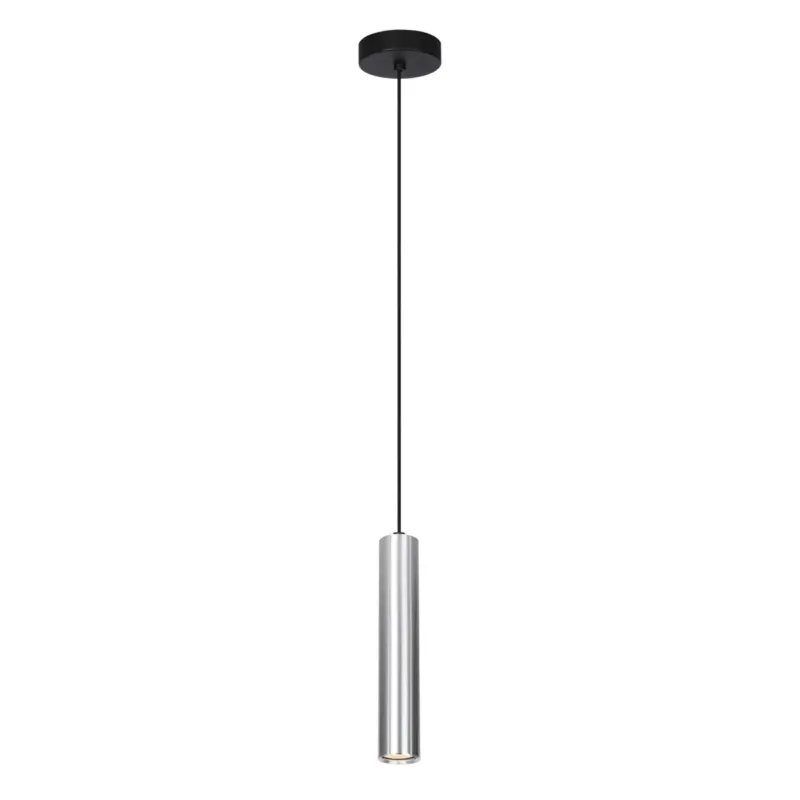 Sprawdź teraz Lampa wisząca metalowa srebrna tubowa PND-48930-1-ALU z serii Lopus - Lampy Italux