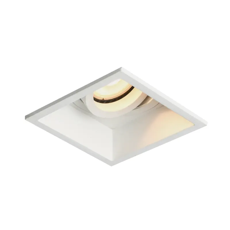 Lampa wpuszczana kwadratowa biała metalowa DL-88031-GU-WH z serii Naro - Lampy Italux Do wyczerpania zapasów
