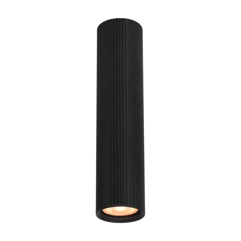 Lampa sufitowa czarna metalowa tuba 24cm CLN-83920-L-BK z serii Rilok - Lampy Italux Bezpieczna płatność