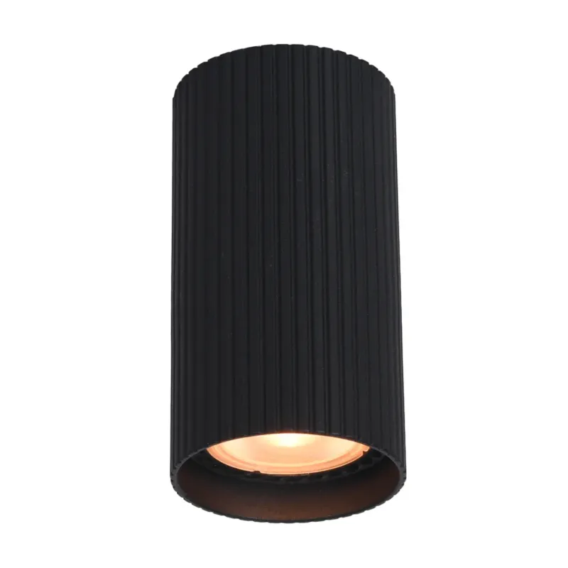 Lampa sufitowa czarna metalowa tubowa 10cm CLN-83920-S-BK z serii Rilok - Lampy Italux Najlepsza cena
