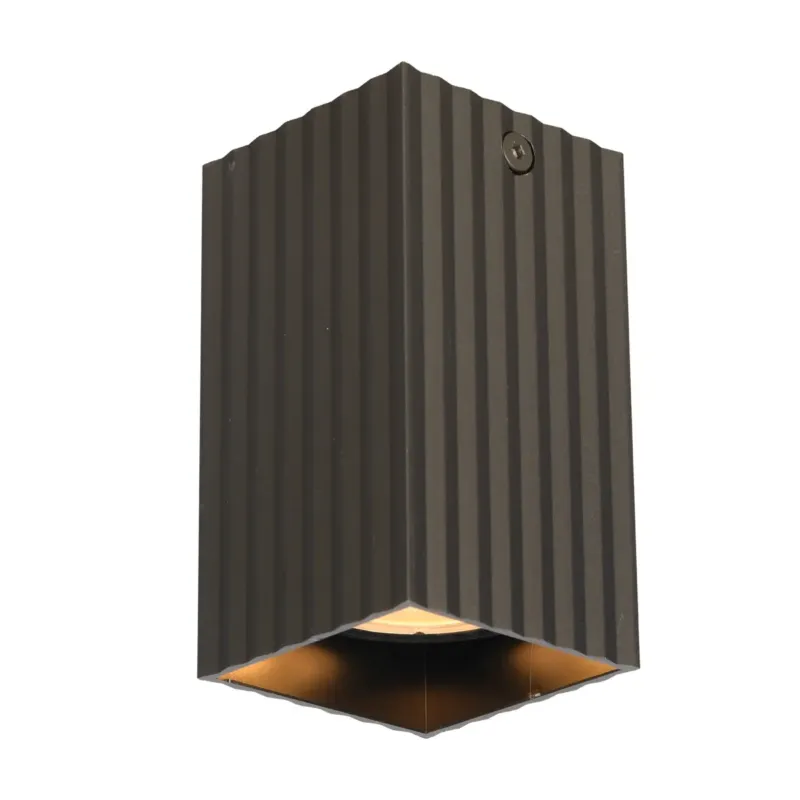 Dostępne od ręki Lampa sufitowa metalowa brązowa kwadratowa CLN-37492-S-BRO z serii Tecno - Lampy Italux
