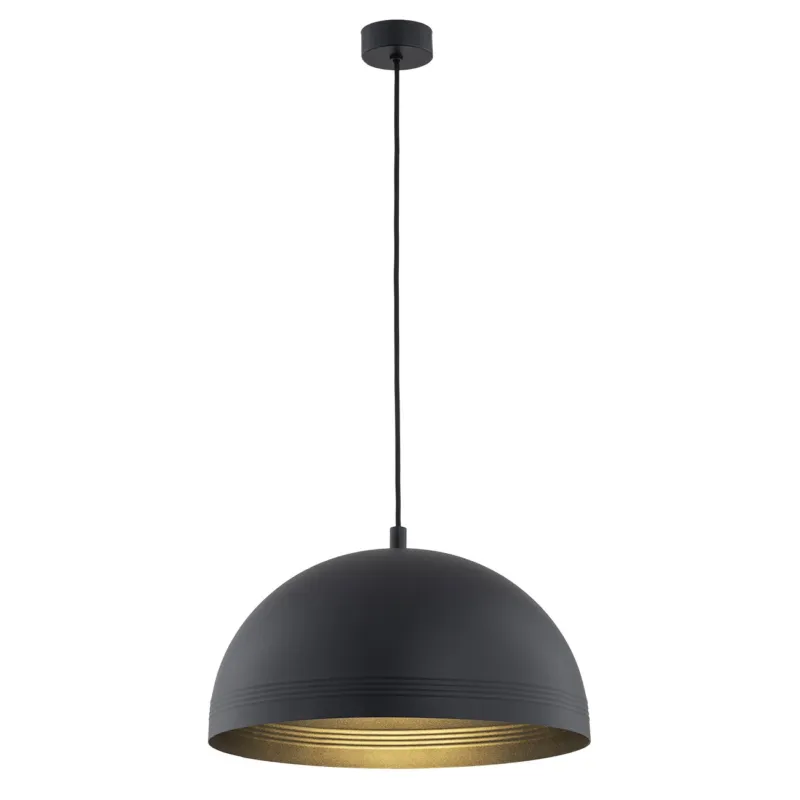 Lampa wisząca stalowa BONITA 8242 czerń ze złotem - Argon Darmowy zwrot