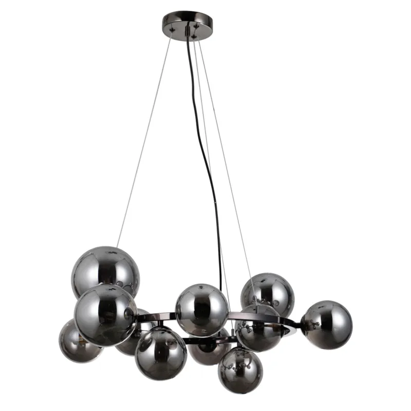 Ostatnia szansa Lampa wisząca metalowa czarna 11-punktowa PND-406007-11A-BL z serii CANELLO - Lampy Italux