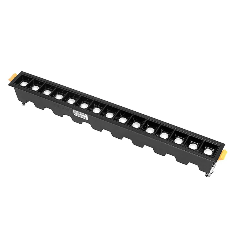 Lampa liniowa LED wpuszczana podtynkowa 30W 4000K czarna 589 - Decorativi Taniej