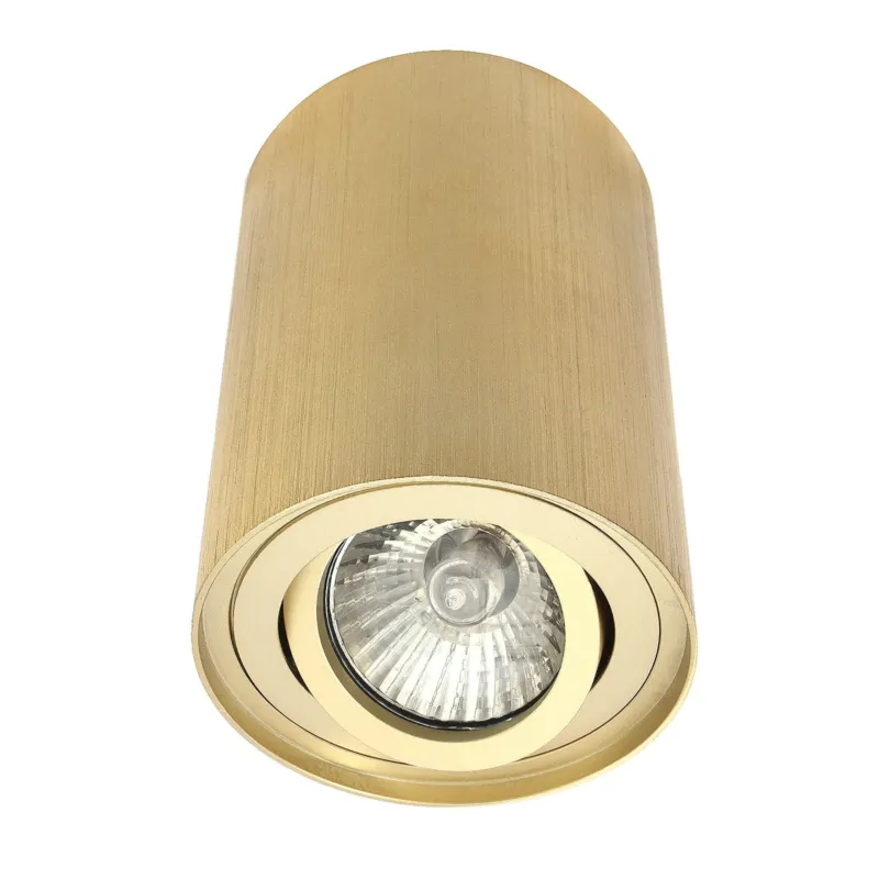 Tuba GU10 sufitowa okrągłą lampa złota bross regulowana 497 - Decorativi Bestseller