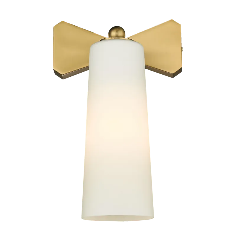 Nowość Kinkiet mosiężny ze szklanym kloszem W01176BR z serii BOW - Cosmo Light