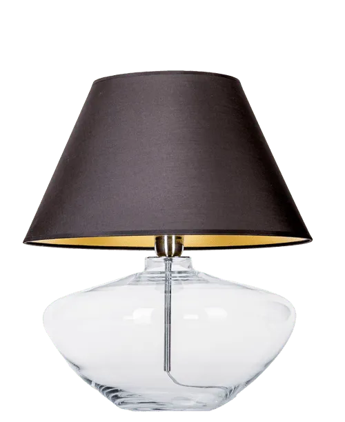 Bezpieczna płatność Lampa stołowa szklana klosz czarno-złoty MADRID BLACK L008031214 - 4concepts