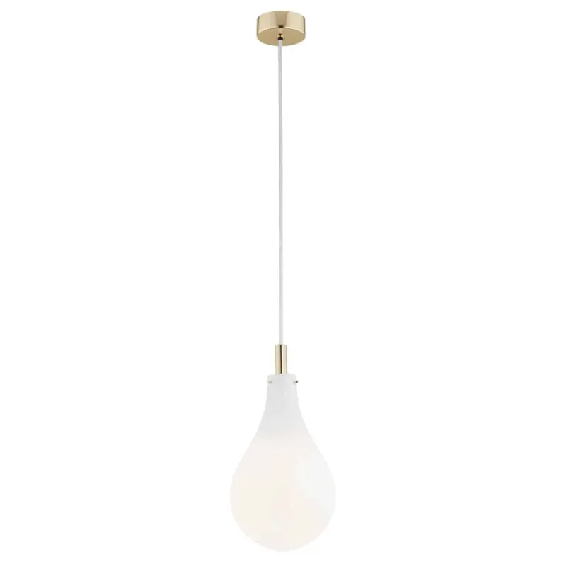 Lampa wisząca klasyczna OAKLAND 4696 biel i złoto - Argon Super okazja