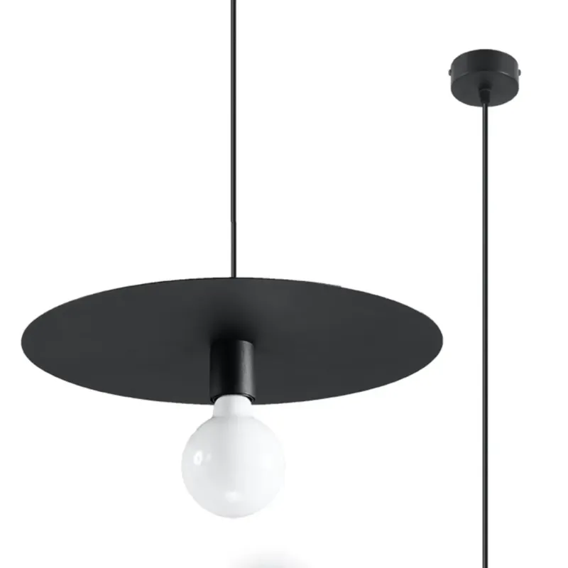Ostatnie sztuki Lampa wisząca FLAVIO czarna SL.0853 - Sollux