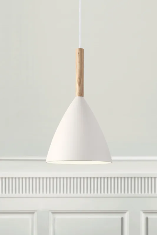 Lampa skandynawska wisząca biała Pure 2043293001 - Design For The People Okazja