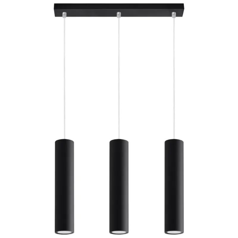 Tylko do końca tygodnia Lampa wisząca LAGOS 3L czarny SL.0329 - Sollux