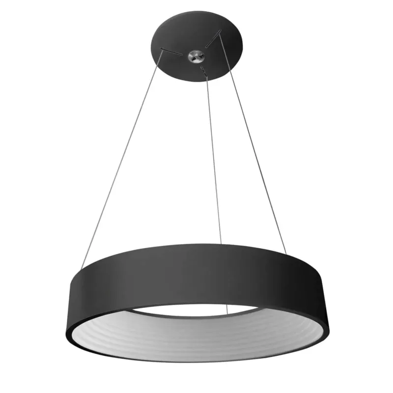 Lampa wisząca LED okrągła czarna 45cm 3936-832RP-BK-3 z serii MATTIA - Lampy Italux Do wyczerpania zapasów