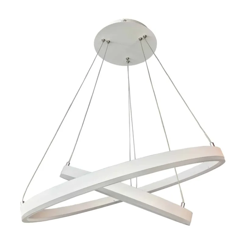 Tani Lampa wisząca LED biała okrągła 80cm 5239-874RP-WH-3 z serii JOVITA - Lampy Italux
