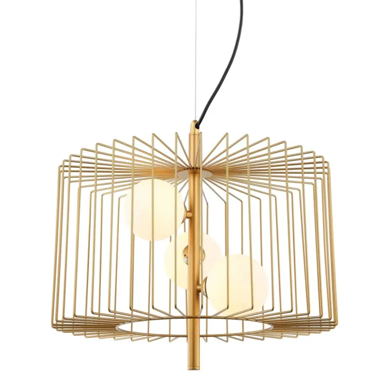 Lampa wisząca metalowa złota 3-punktowa MDM-3937/3 GD z serii Daren - Lampy Italux Kup online