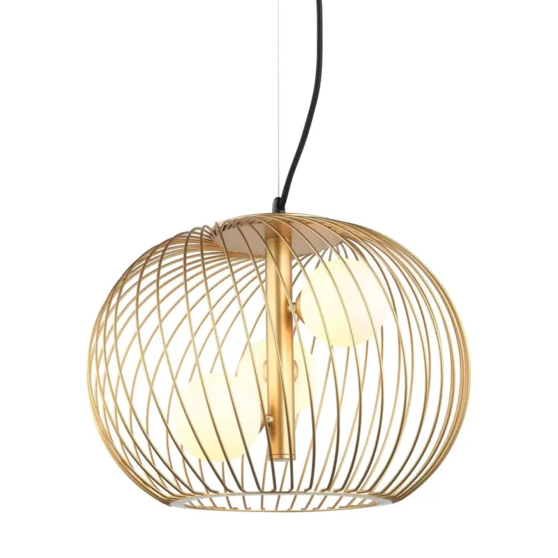 Lampa wisząca złota metalowa ażurowa 3-punktowa MDM-3843-3 GD z serii Clarisa - Lampy Italux Okazja