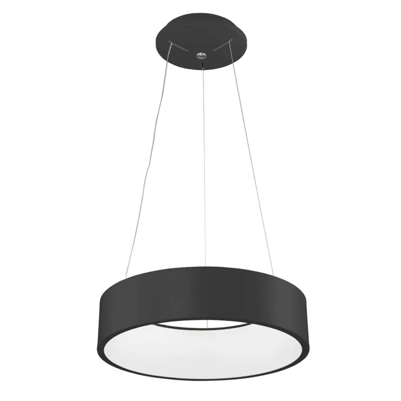 Ekspresowa dostawa Lampa wisząca LED okrągła czarna 45cm 3945-832RP-BK-3 z serii Chiara - Lampy Italux