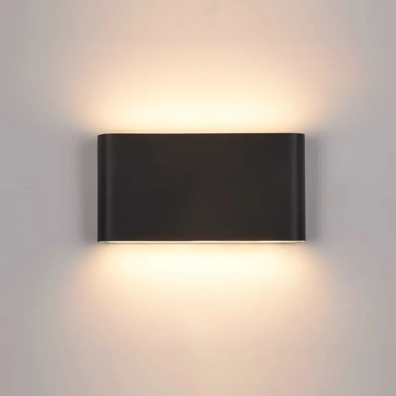 Hit sprzedaży Kinkiet LED czarny prostokątny 17cm PL-266B z serii Romano - Lampy Italux