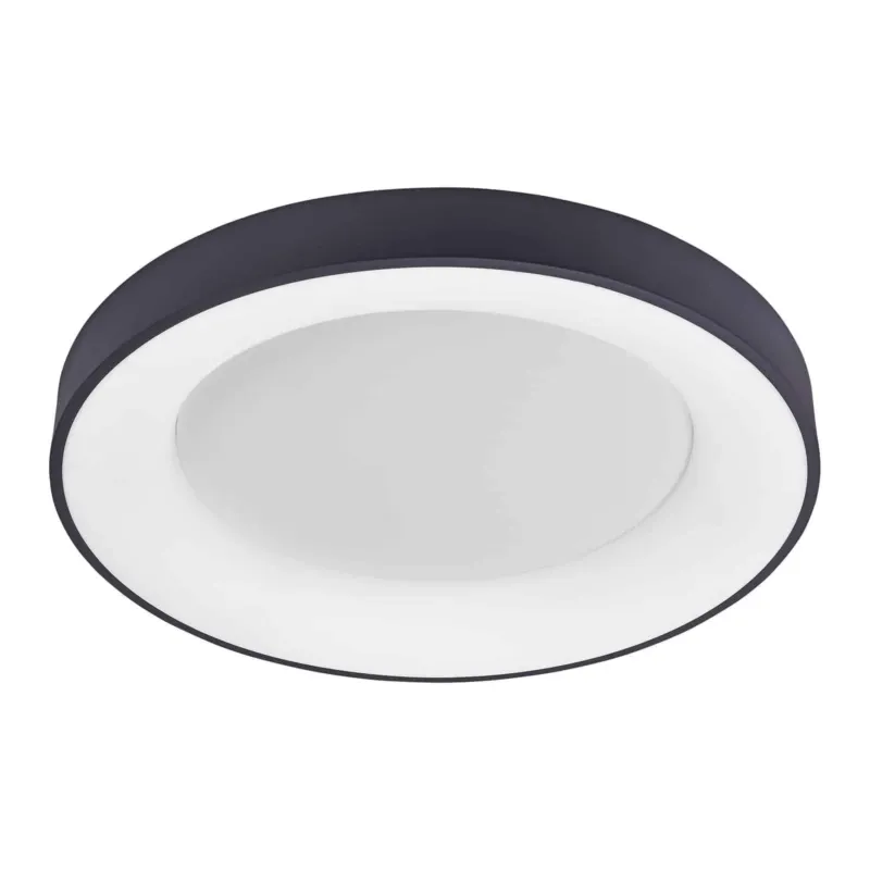 Plafon LED okrągły czarny 60cm 5304-850RC-BK-3 z serii Giulia - Lampy Italux Tani