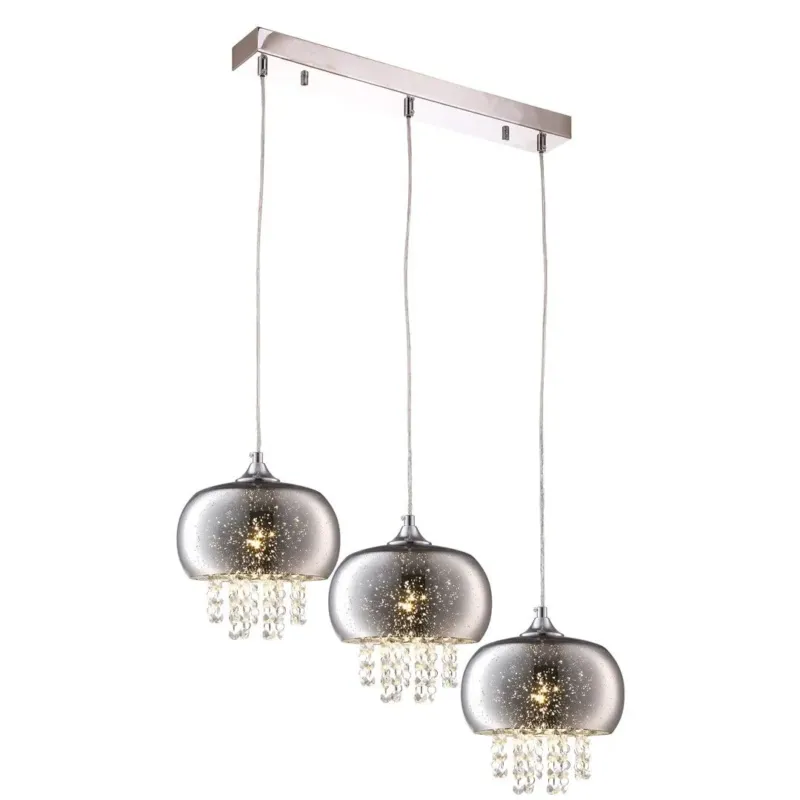 Tani Lampa nad stół stylowa wisząca STARLIGHT kryształ 3XE14 ML3787 Milagro