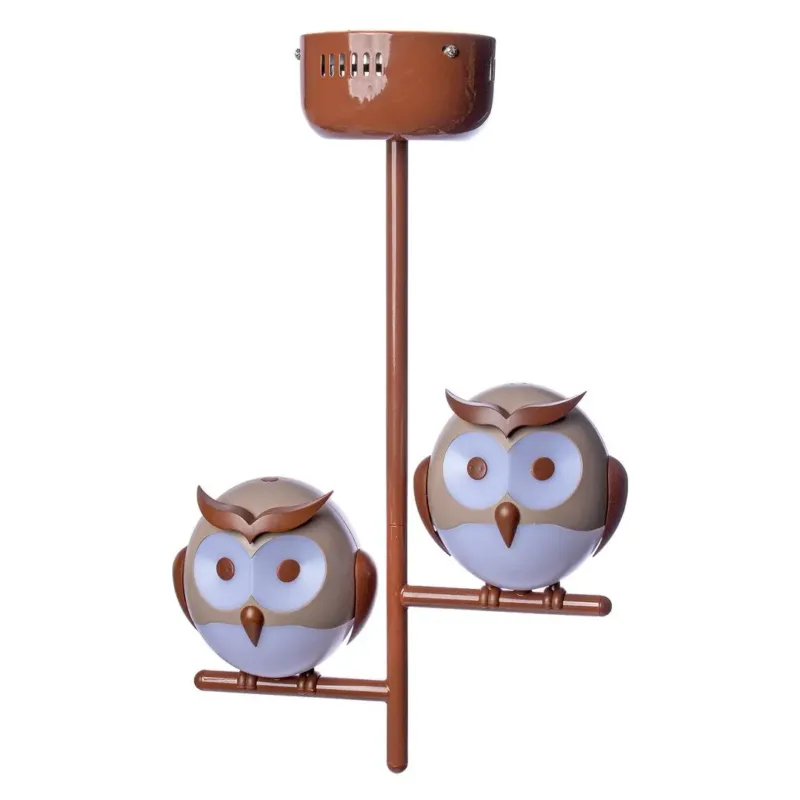 Do wyczerpania zapasów Lampa dziecięca wisząca SOWA OWL 2XG9 LED ML244 Milagro