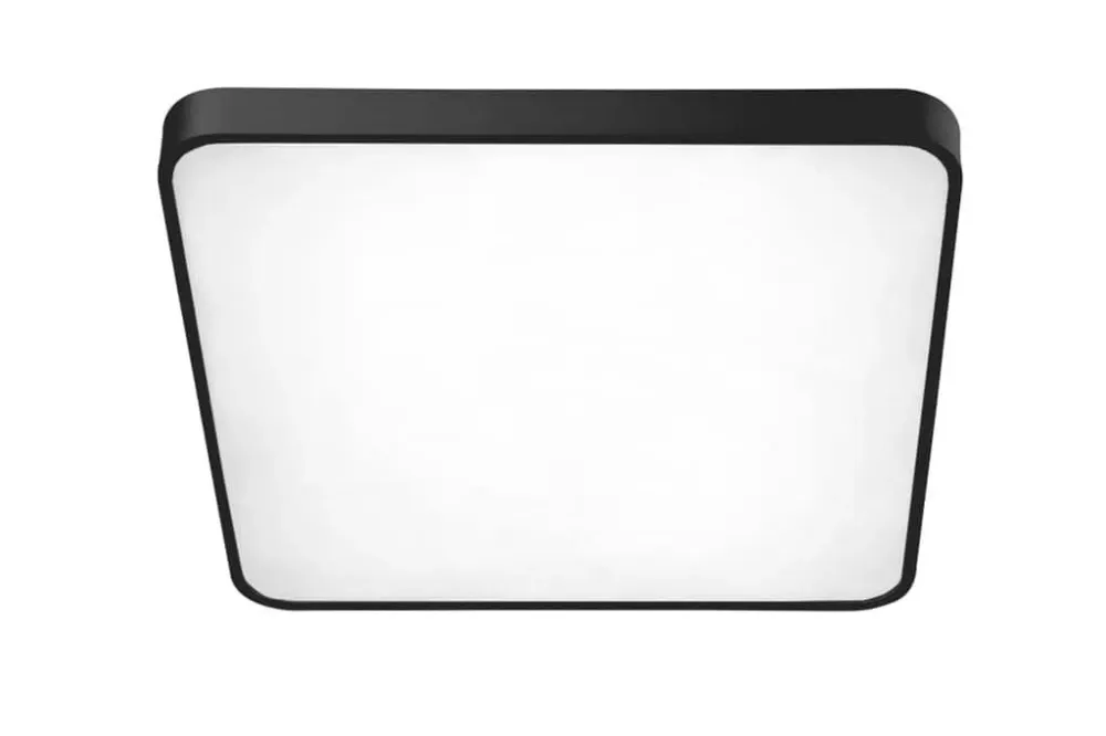 Premium Azzardo Plafon kwadratowy czarny metalowy 50cm AZ2759 z serii QUADRO